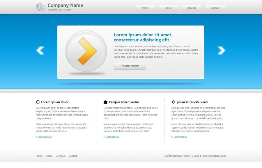 web2.0 xhtml+js网页模板