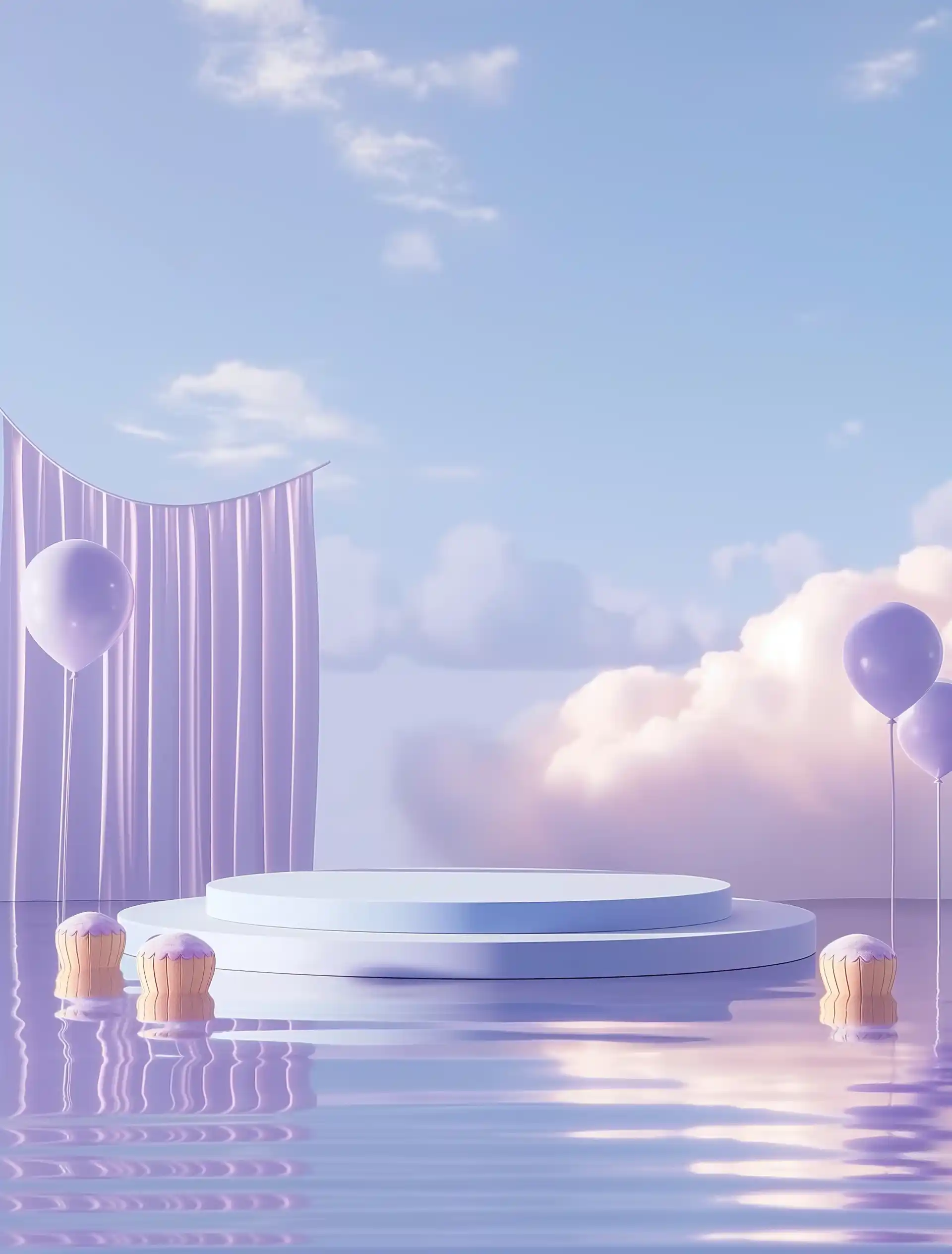 Ultrawide Cloudscape in Octane Render Midjourney 提示词生成效果