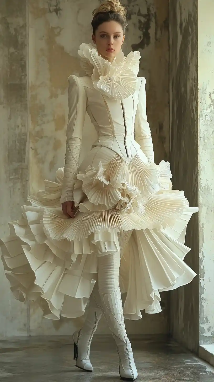 Futuristic Eco Fashion Design Midjourney提示词