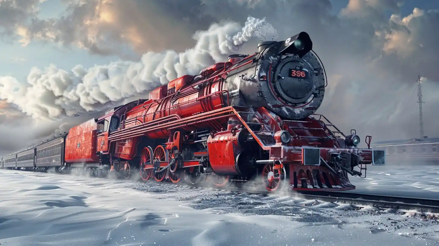 Russian Steam Locomotives 169 Photographs Midjourney提示词