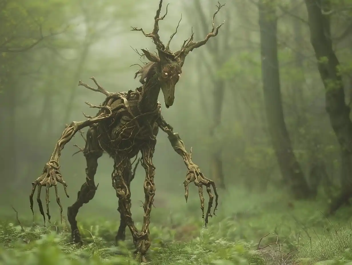 Mythical Giraffe-Human Centaur Midjourney提示词