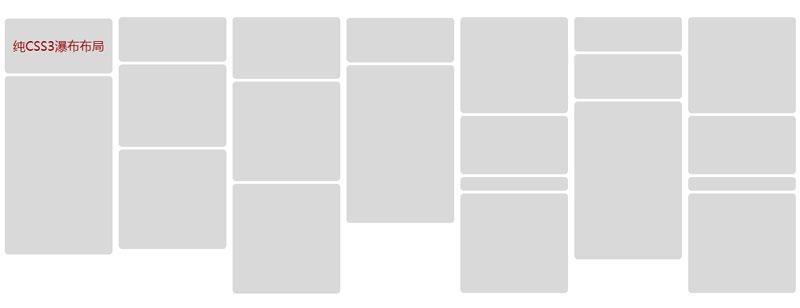 css3瀑布流网页代码
