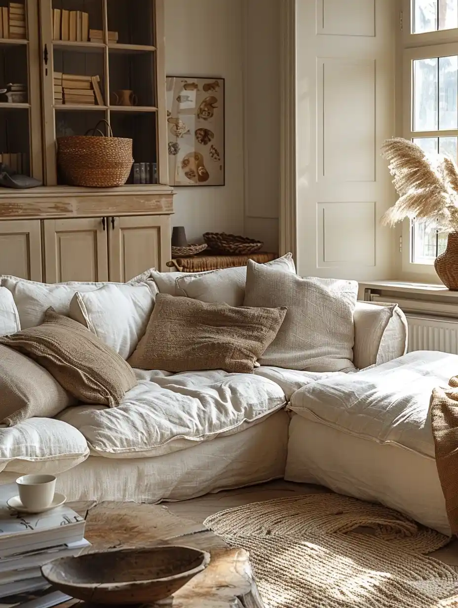 Minimalist Living Room Portrait Midjourney 提示词生成效果