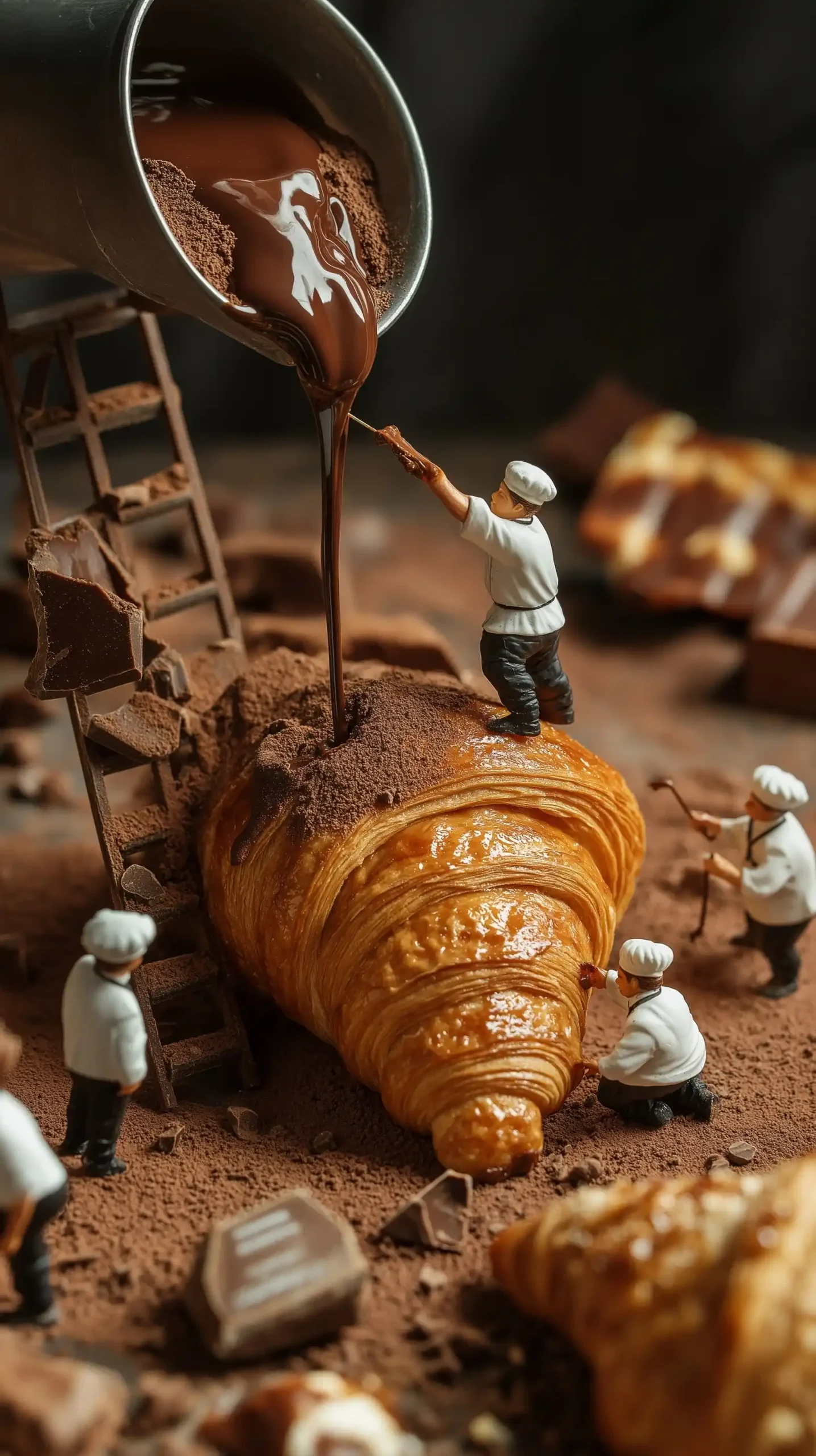 Miniature Bakers with Croissant Midjourney提示词