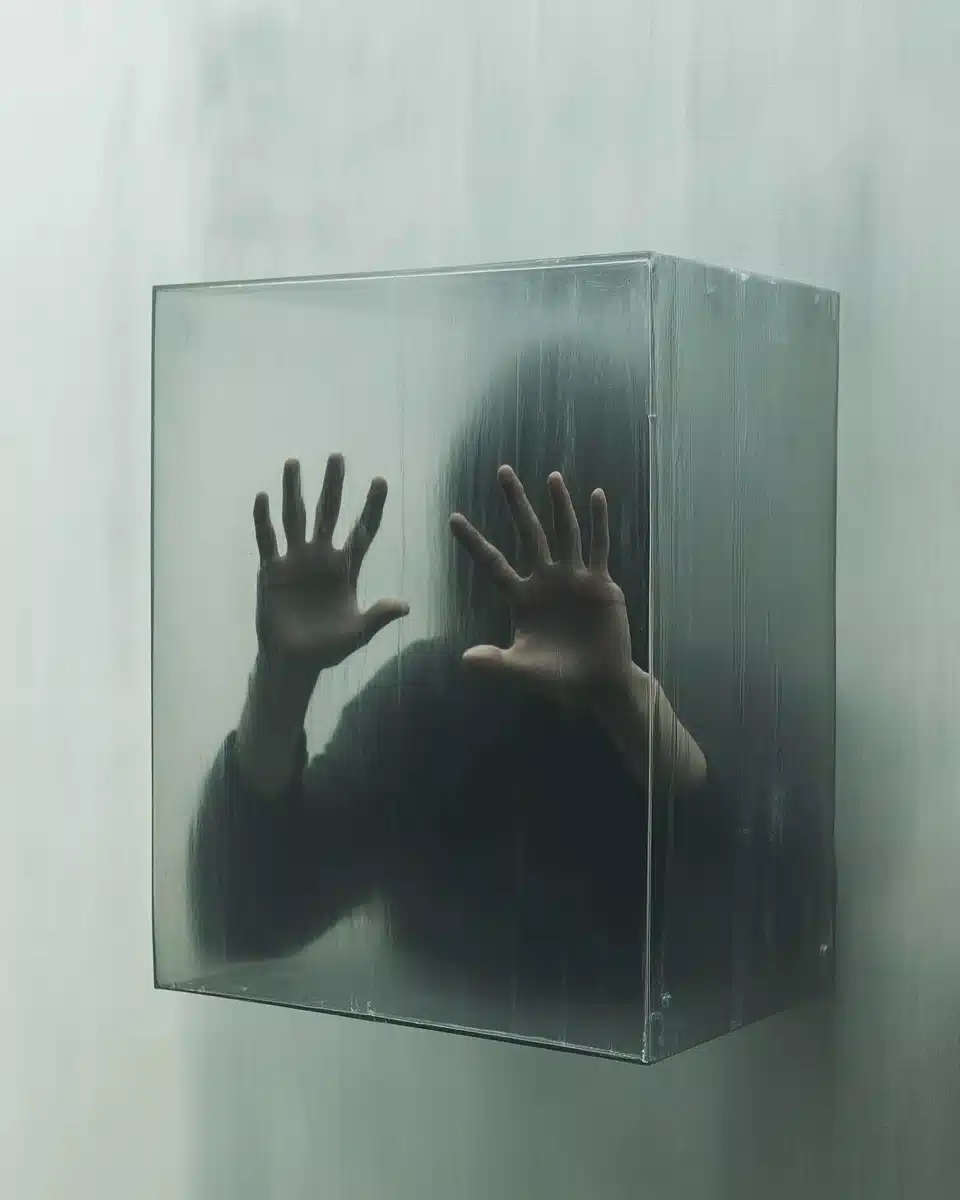 Abstract Isolation in Glass Midjourney提示词