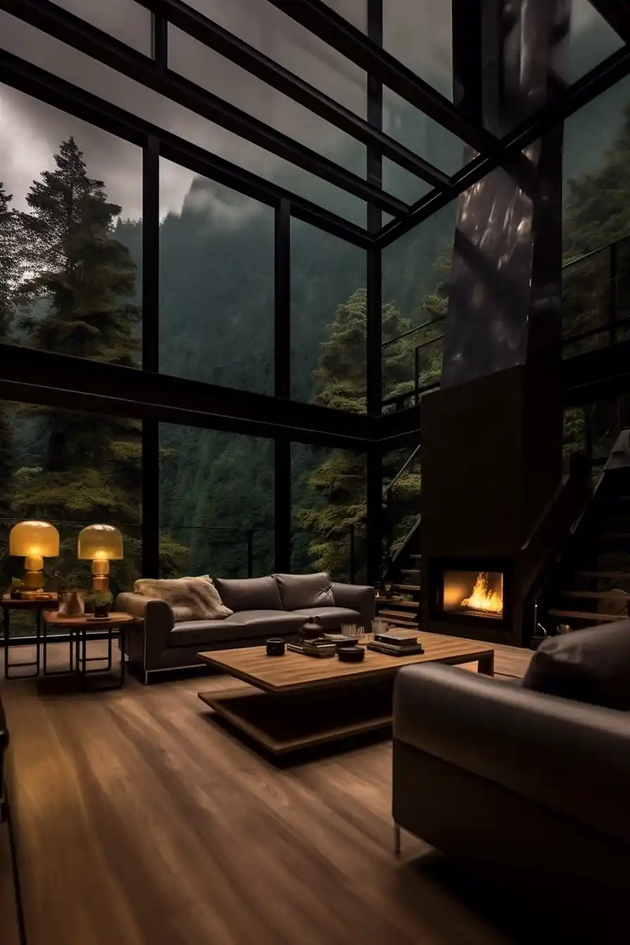 Ultra HD Living Room Midjourney提示词