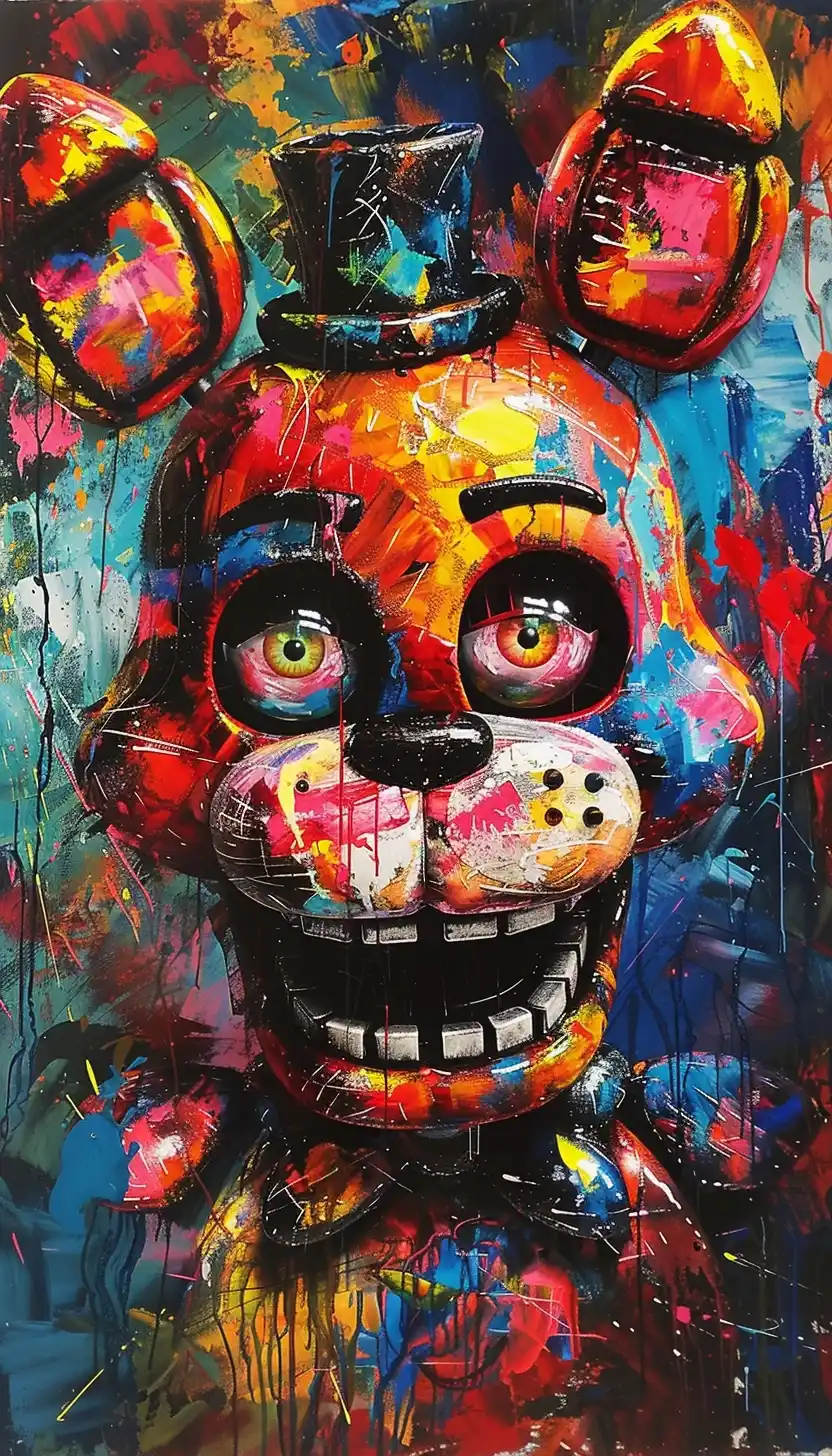 Acidic Five Nights Art Midjourney提示词