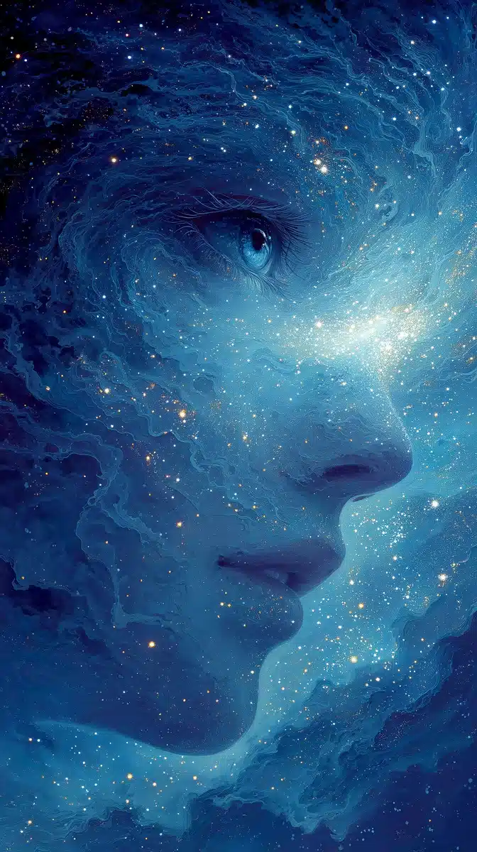 Cosmic Woman in Realism Midjourney提示词