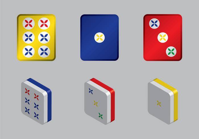 免费麻将矢量图