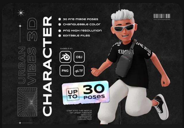 Urban Vibes - 3D Character Set