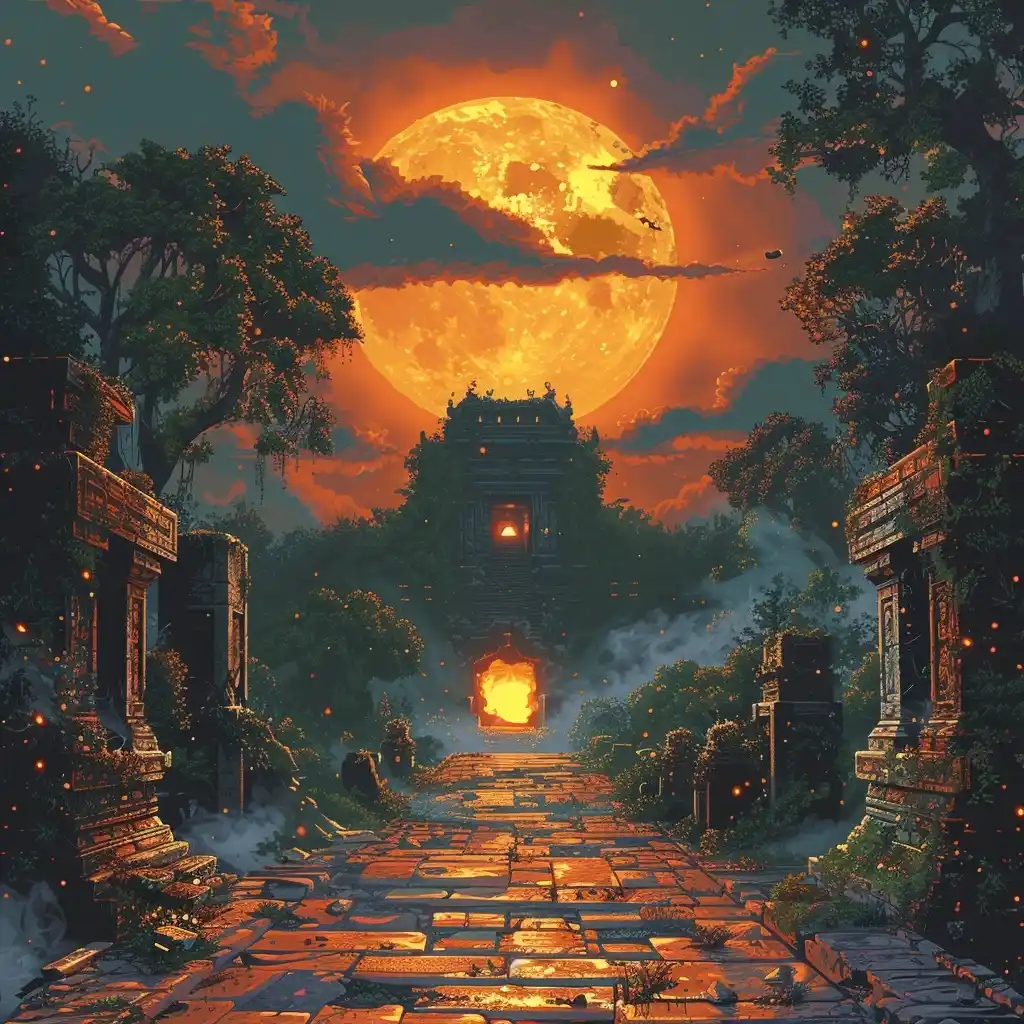 Golden Temple Run Midjourney提示词