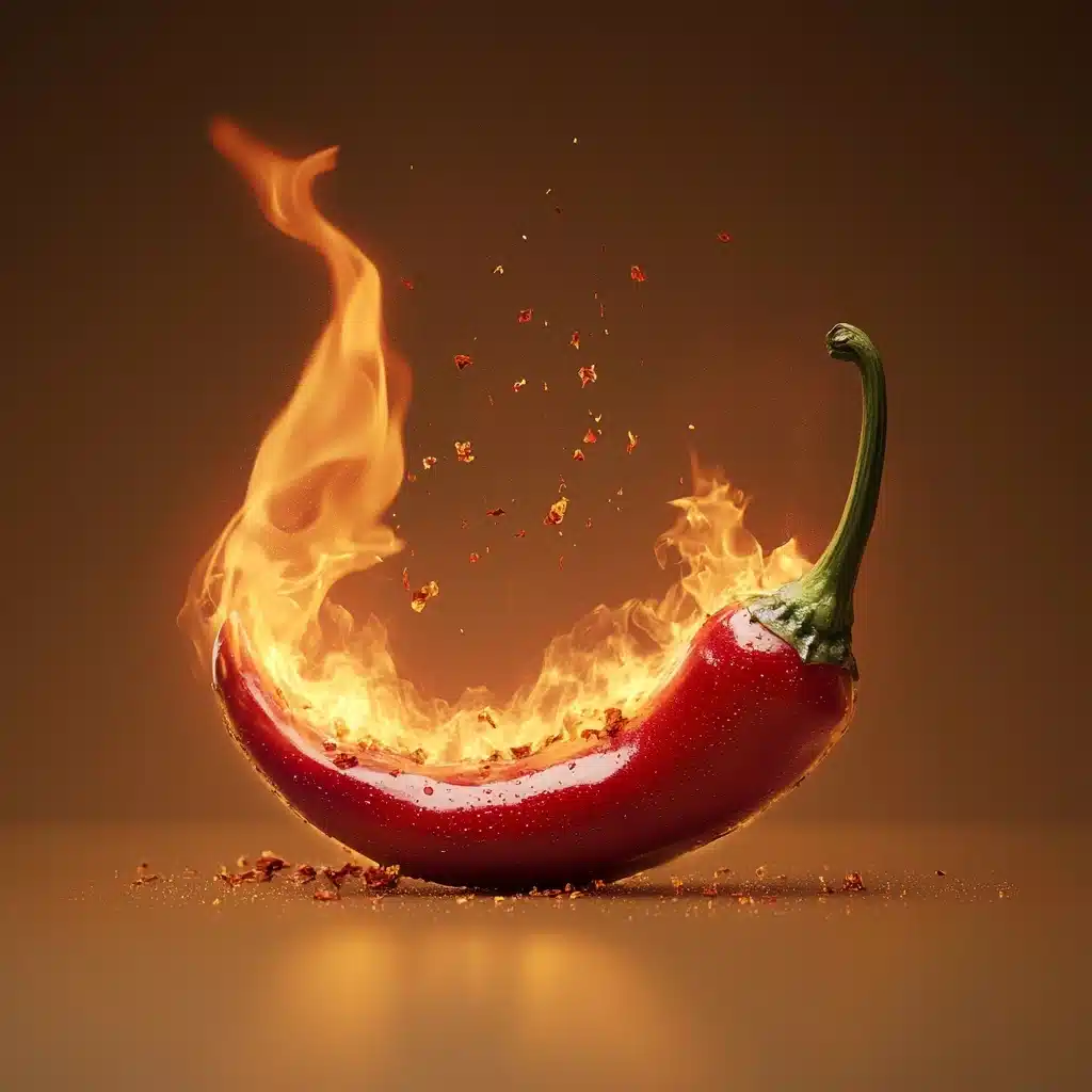 Fiery Chili Illustration Midjourney提示词