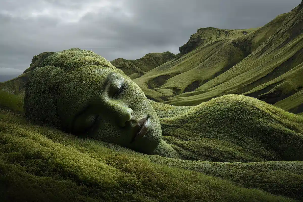 Photorealistic Female Form Hills Midjourney提示词