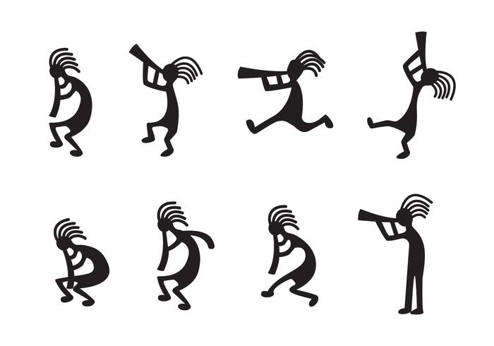 免费的Kokopelli矢量