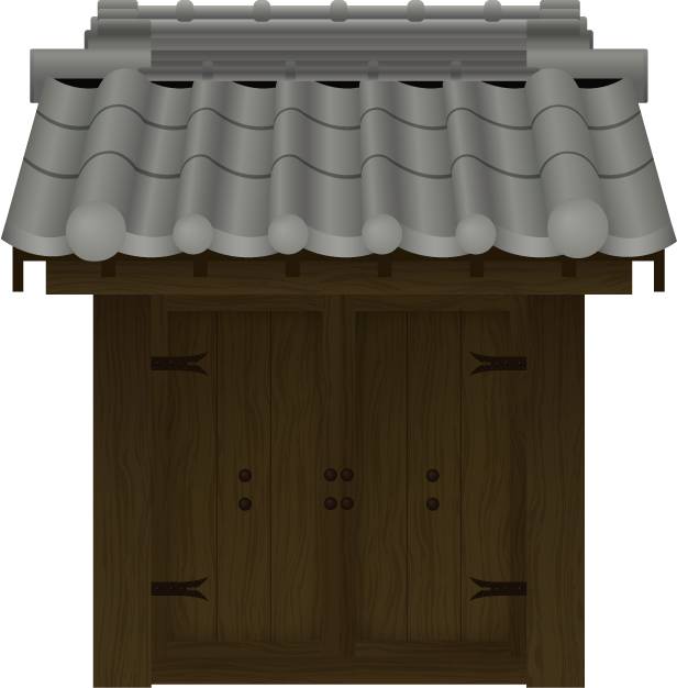 瓦屋根_门
