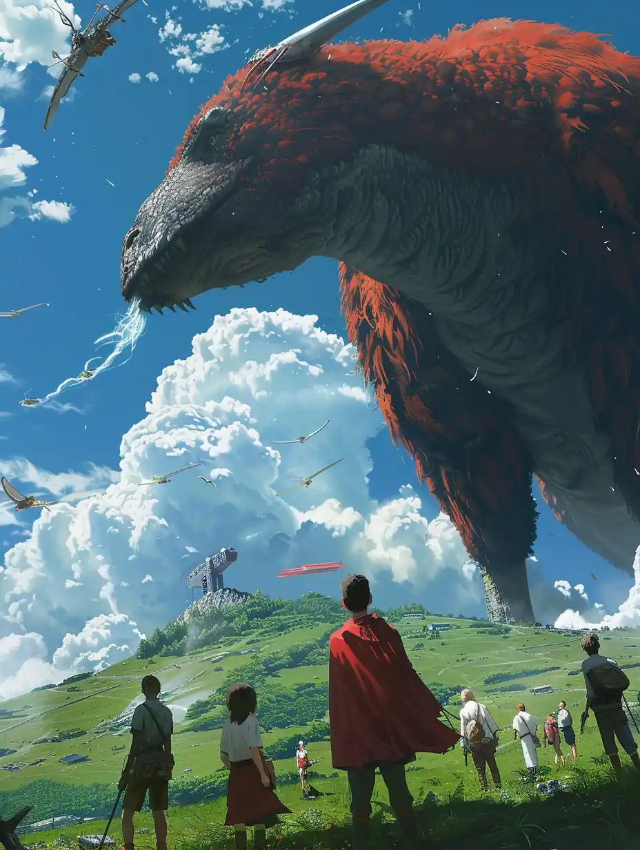 Horizon MMO Skyworld Poster Midjourney提示词