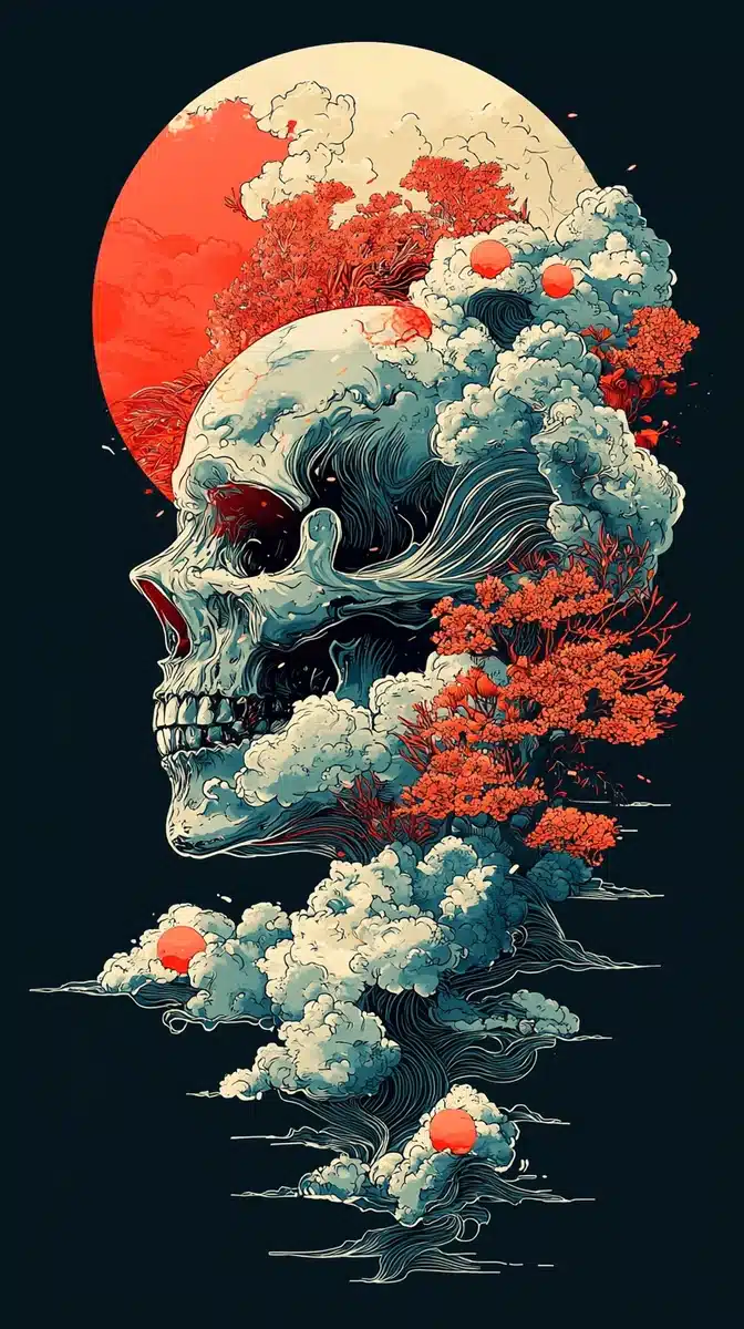 Surreal Glow T-Shirt Design Midjourney提示词