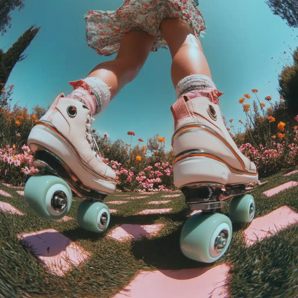 Fisheye Roller Skates Aesthetic Midjourney提示词