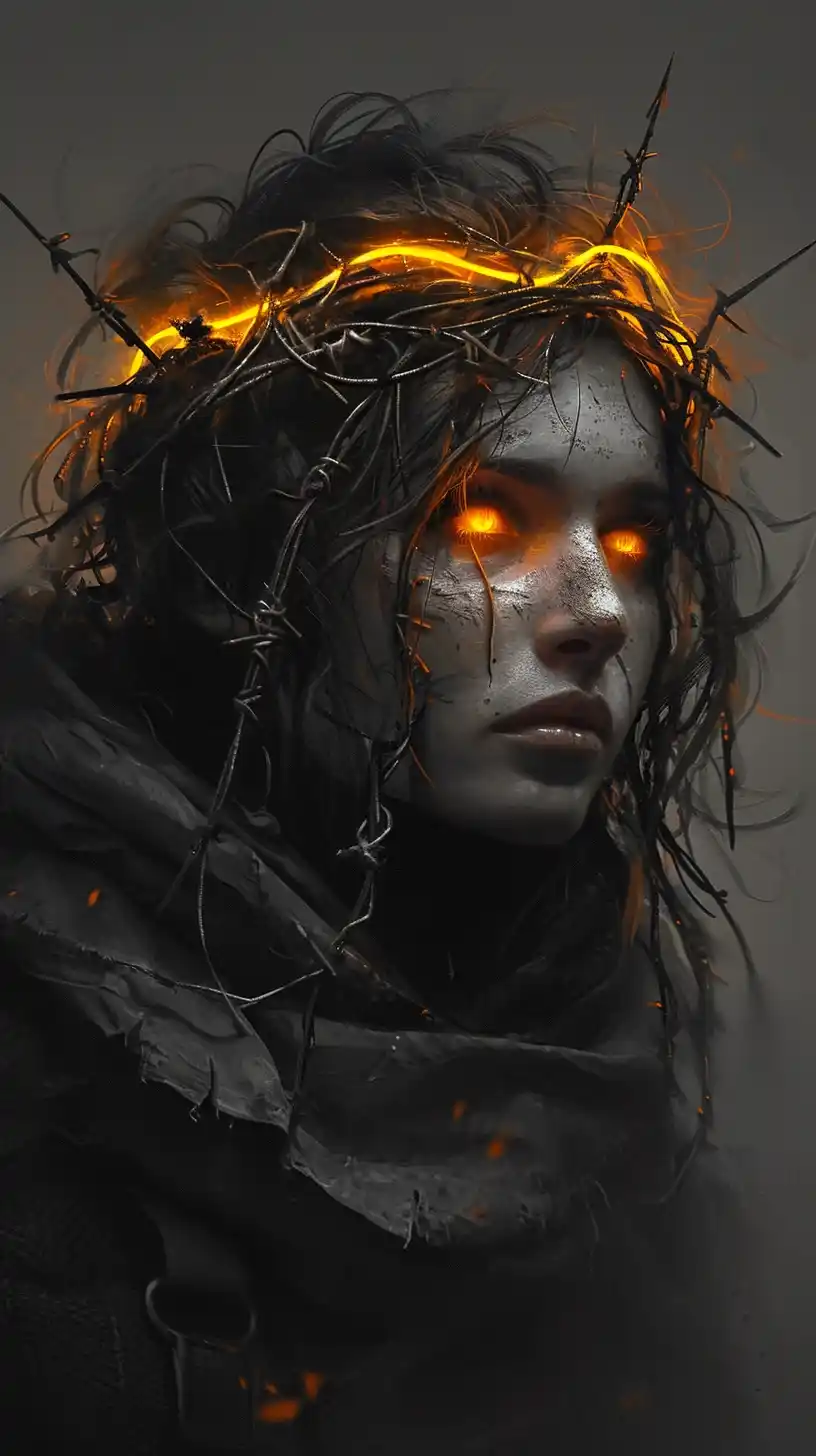 Barbed Queen Speedpainting Character Study Midjourney提示词