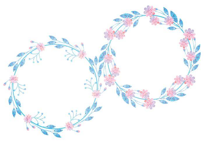 矢量花环
