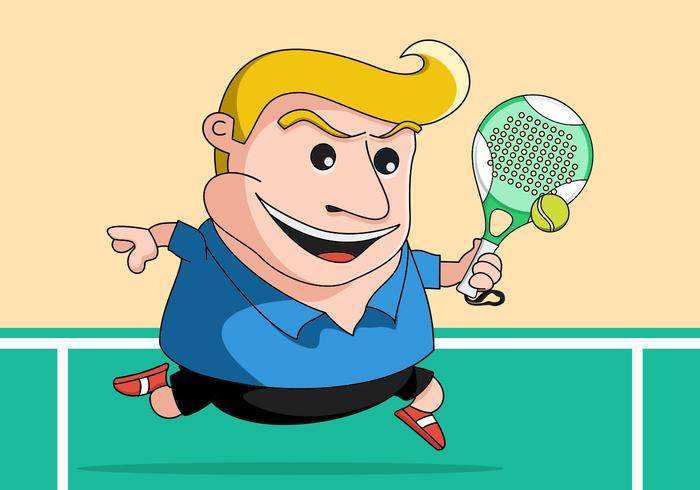 Squ Tennis的网球运动员矢量