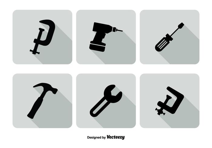 被分类的工具图标集