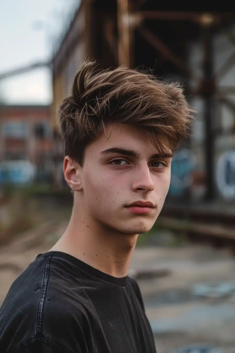 Brown-Haired Man in Germany Midjourney提示词