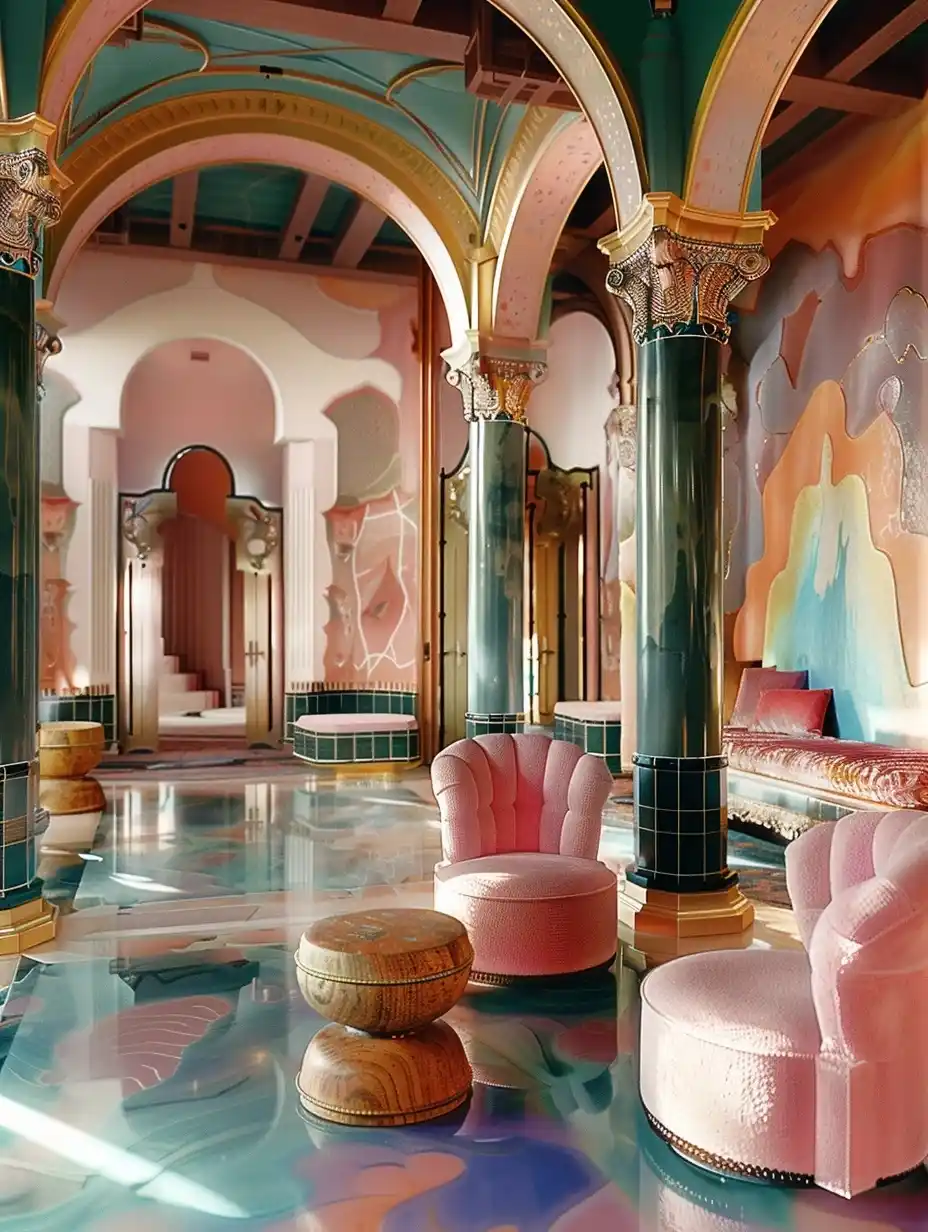 Kodak Portra Architectural Digest Midjourney提示词