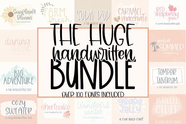 Huge Handwritten Font Bundle