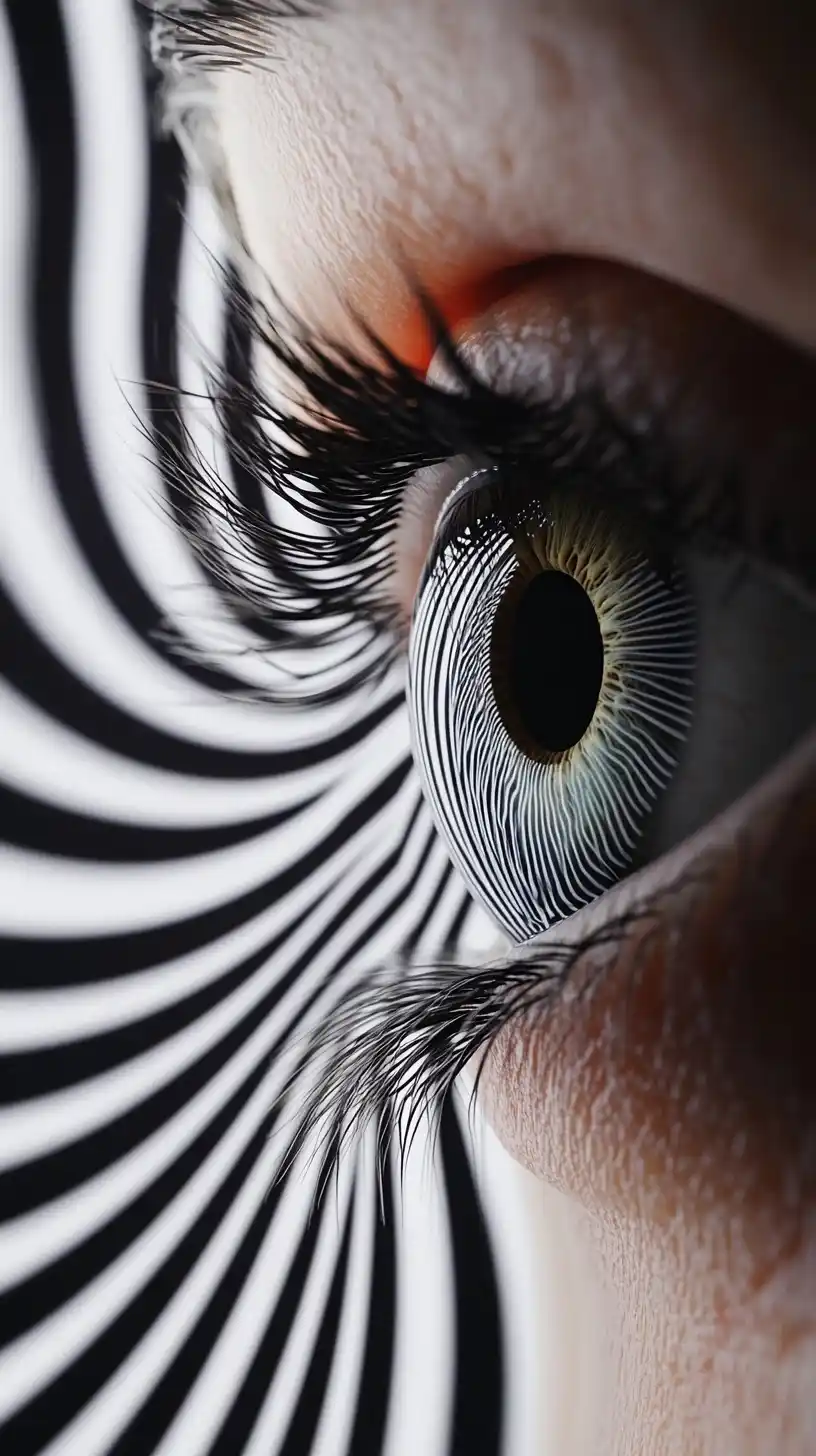 Eye Reaction to Illusion Midjourney提示词
