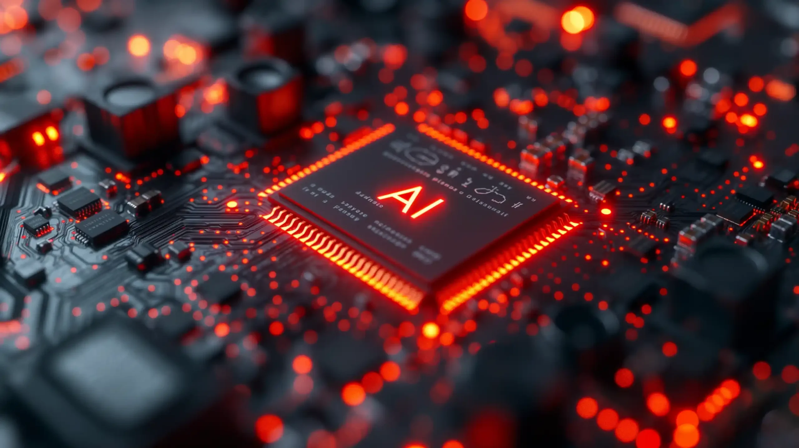 AI Chipset in 3D Midjourney提示词