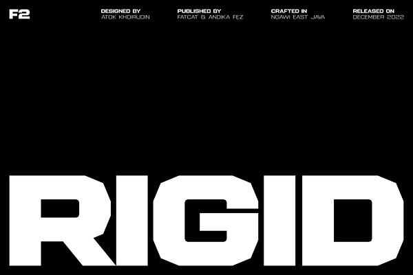 Rigid Modern Vintage Logo Font