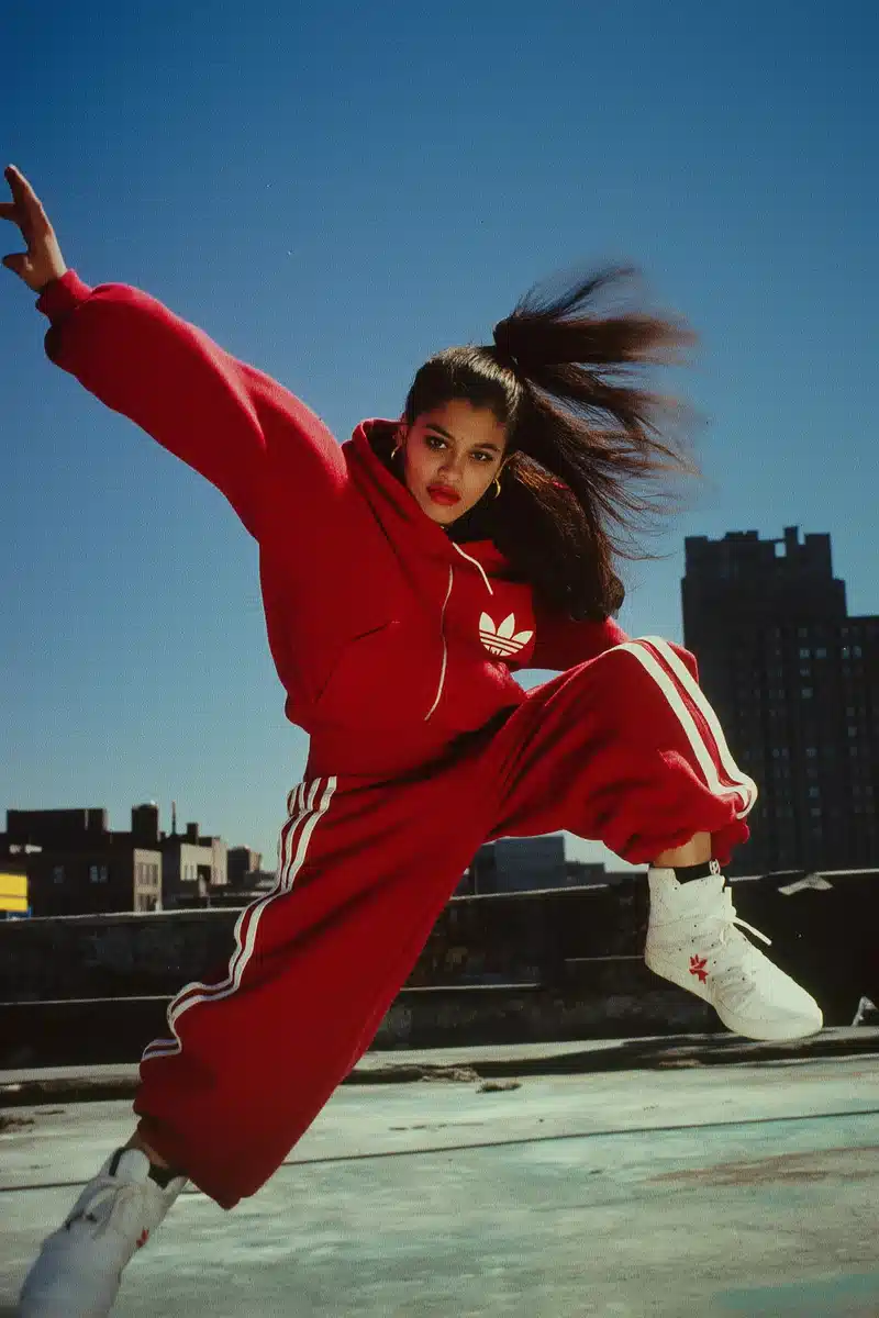 Latina Breakdancer in 80s Style Midjourney提示词