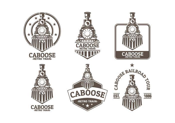 Caboose标志免费矢量