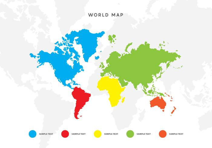 世界地图矢量与指针