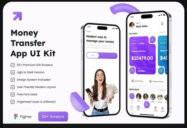 Money Transfer App UI Kit