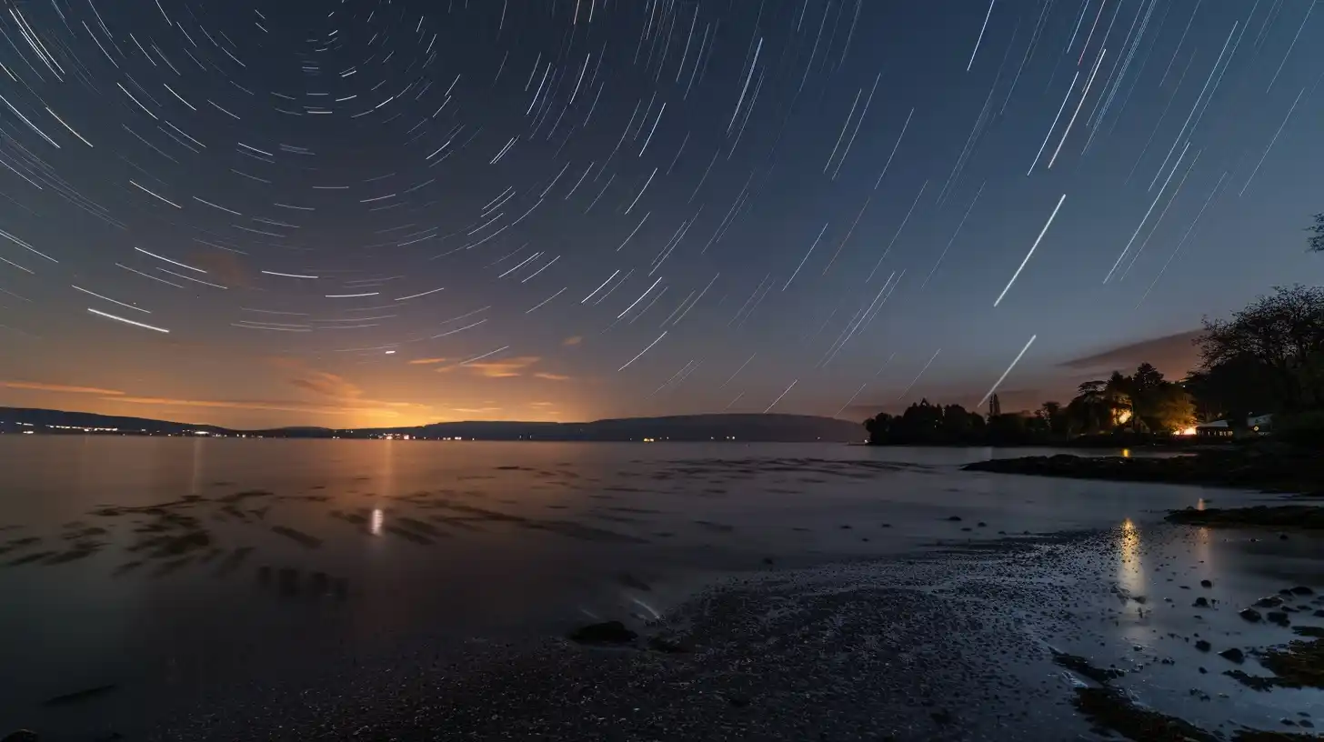 Long Exposure Star 4K Midjourney 提示词生成效果