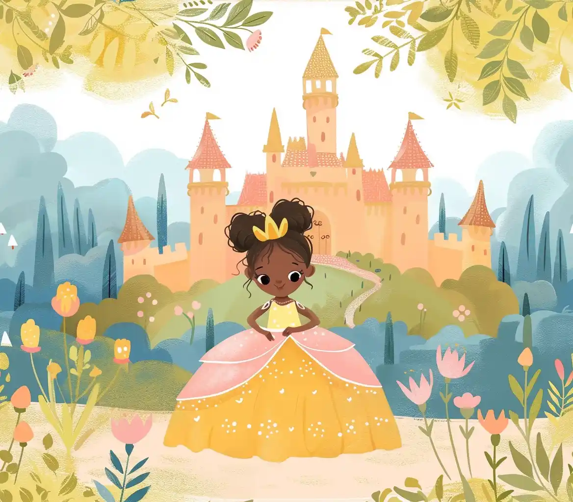 Adorable Princess in Lucy Grossmith Style Midjourney提示词