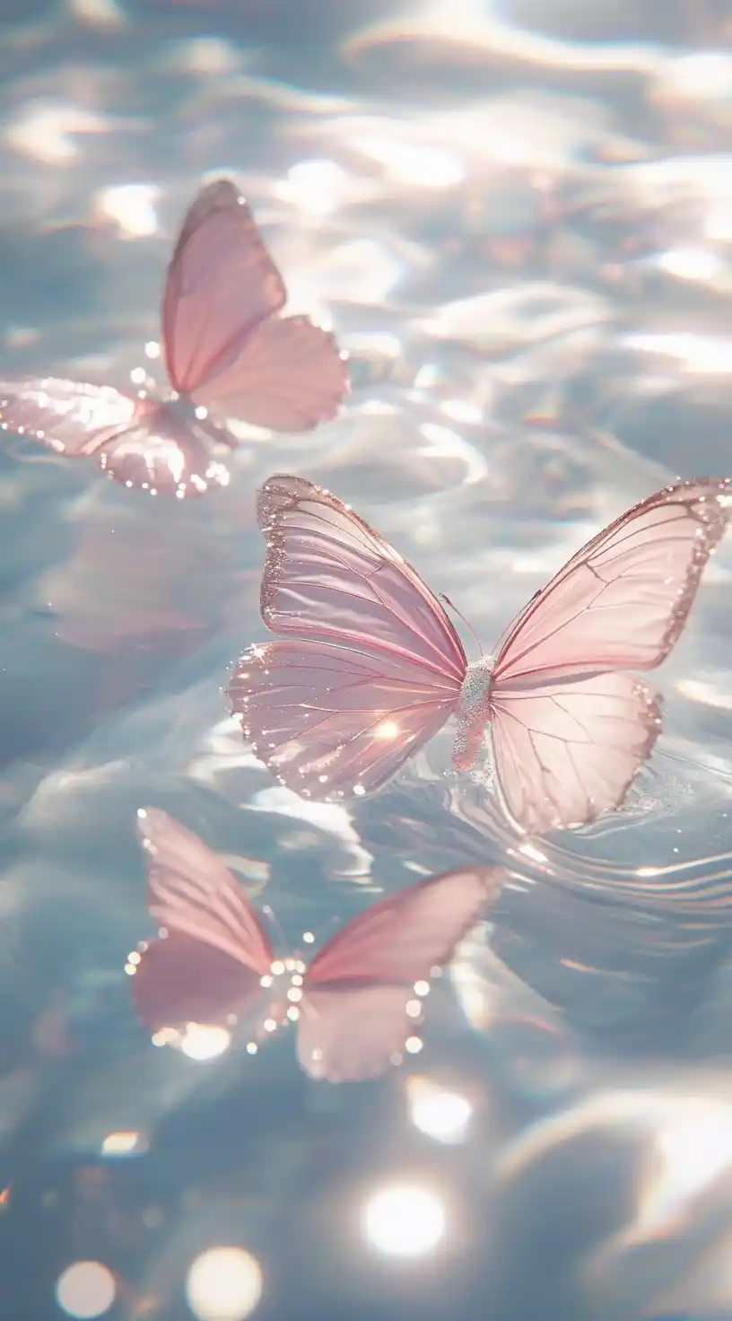 Ethereal Butterfly on Water Midjourney 提示词生成效果
