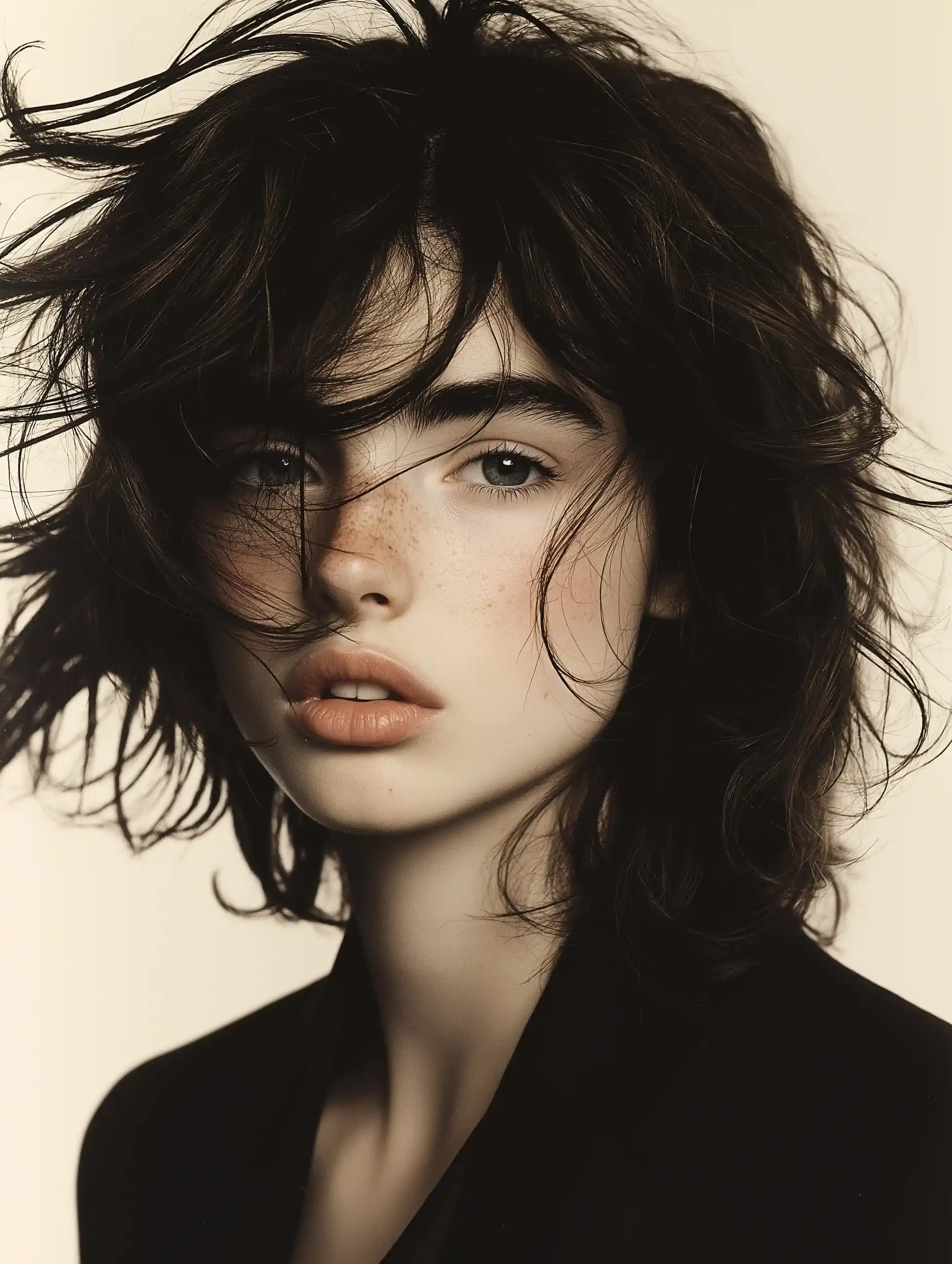 Modern Vogue Editorial Portrait Midjourney提示词