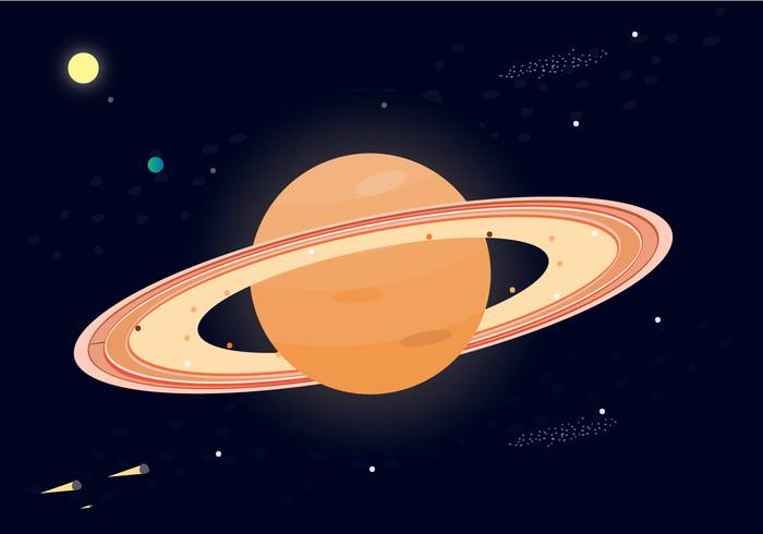 免费的土星行星矢量